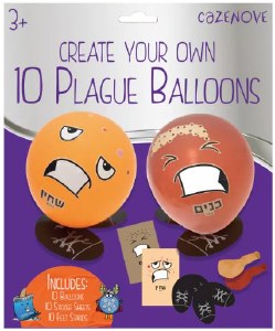 Picture of Passover 10 Plagues Balloons Do It Yourself Craft Kit 10 Pack